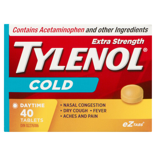 Tylenol Cold Tablets Extra Strength Daytime 40 EA