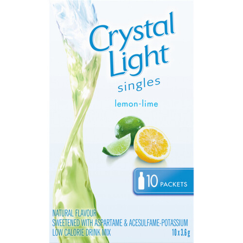 Crystal Light Singles Drink Mix Lemon Lime 36 g