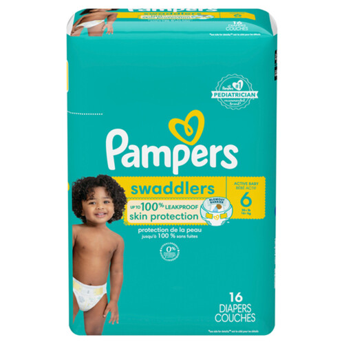 Pampers Swaddlers Active Baby Diapers Size 6 16 Count