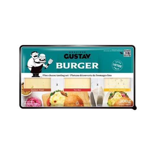 Monsieur Gustav Lactose-Free Burger Sliced Cheese 300 g