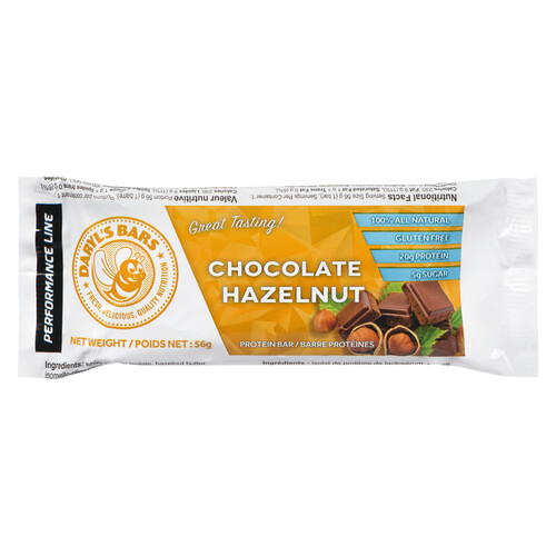 Daryl's Performance Line Gluten-Free Protein Bar Chocolate Hazelnut 56 g