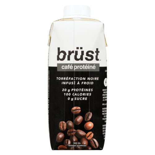 Brust Cold Brew Coffee Dark Roast 20 g Protein 330 ml