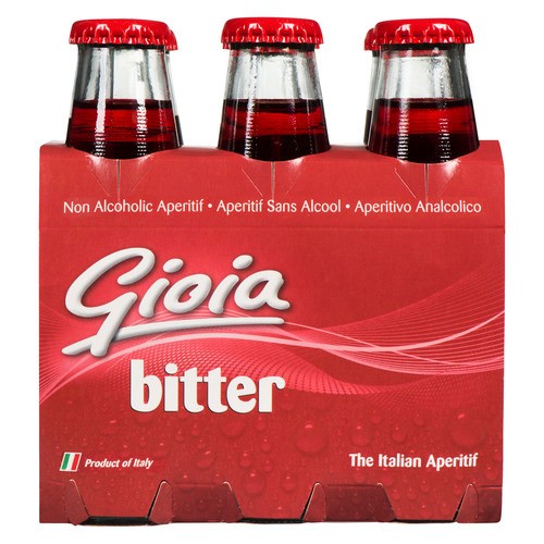 Gioia Non Alcoholic Aperitif Bitter 6 x 100 ml (bottles)