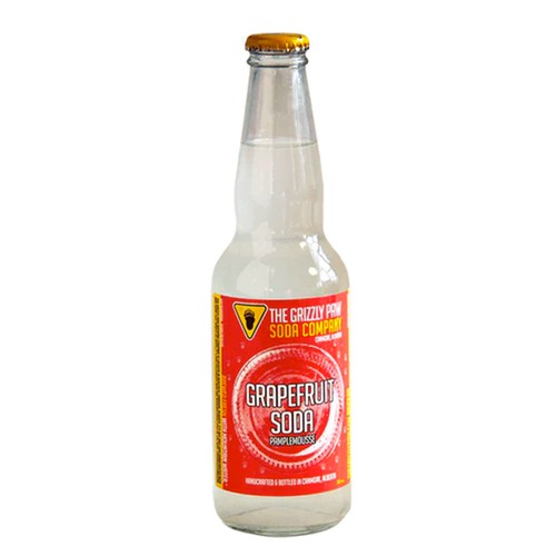The Grizzly Paw Soda Company  Grapefruit 341 ml (bottle)
