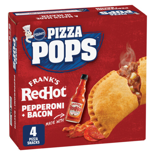 Pillsbury Frozen Pizza Pops Special Edition Frank's Red Hot Pepperoni-Bacon 380 g