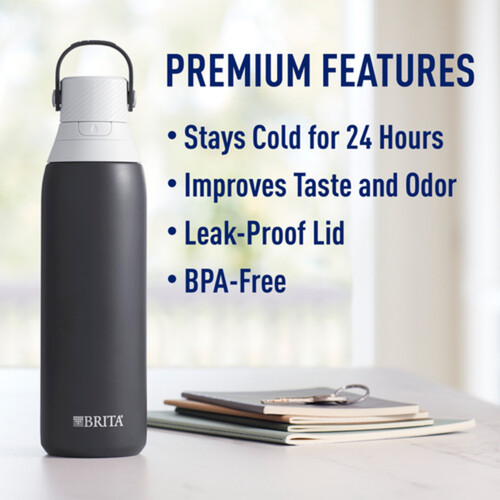 Brita Stainless Steel Water Bottle with Filter Carbon 591 ml