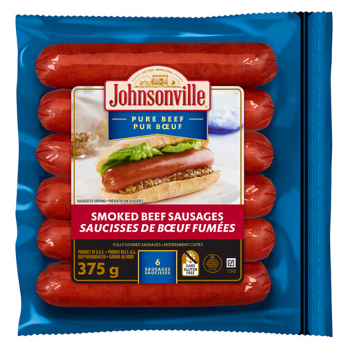Johnsonville Smoked beef sausage 375 g