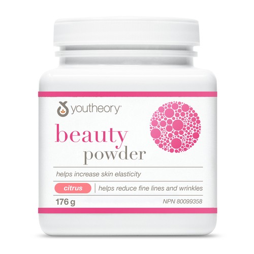 Youtheory Beauty Powder Citrus Supplement 176 g
