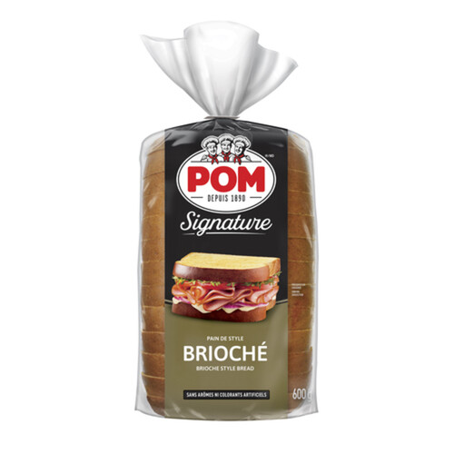 POM Signature Brioche Style White Bread 600 g