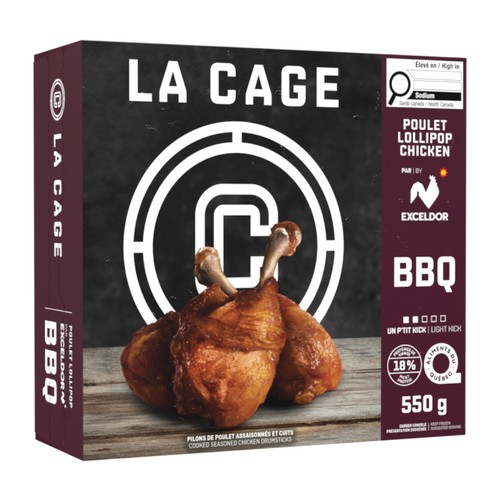 La Cage Frozen Chicken Lollipop BBQ 550 g