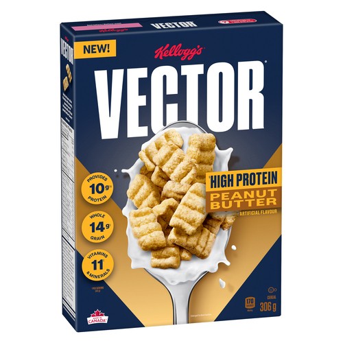 Kellogg's Vector Cereal Peanut Butter 306 g