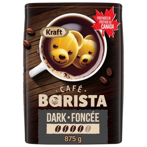 Kraft Cafe Barista Ground Coffee Dark Roast 875 g