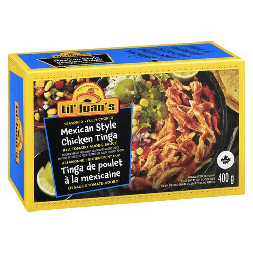 Lil' Juan's Mexican Style Chicken Tinga In Tomato-Adobo Sauce 400 g
