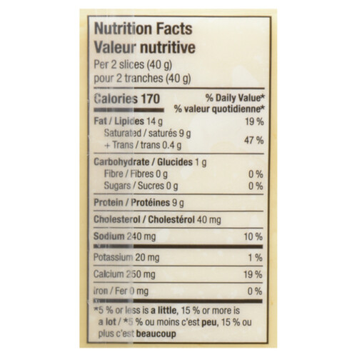 Compliments Sliced Cheese Havarti 22 Slices 440 g