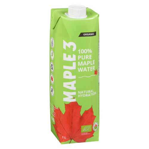 Maple 3 Organic Water Pure Maple 1 L (can)