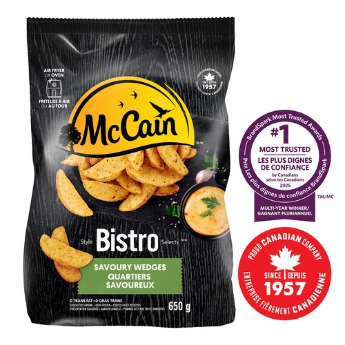 McCain Frozen Bistro Selects Savoury Wedges 650 g