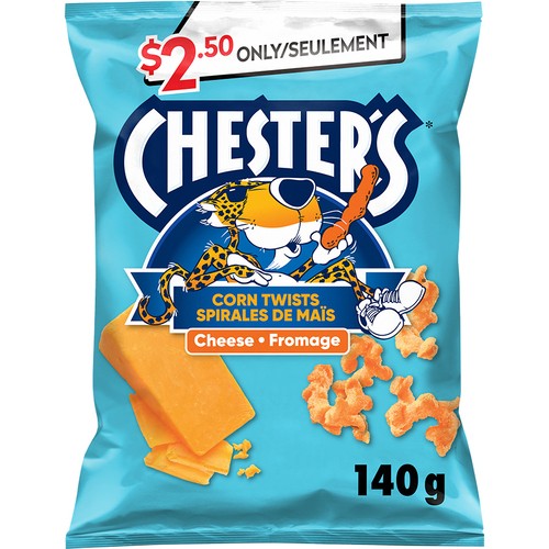 Chester's Cheese Flavoured Snack Corn Twists 140 g