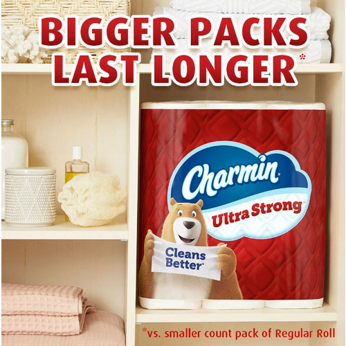 Charmin Toilet Paper Ultra Strong 2-Ply 24 Mega Rolls x 264 Sheets 