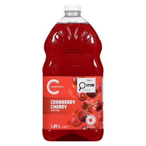 Compliments Cocktail Cranberry Cherry 1.89 L (bottle)