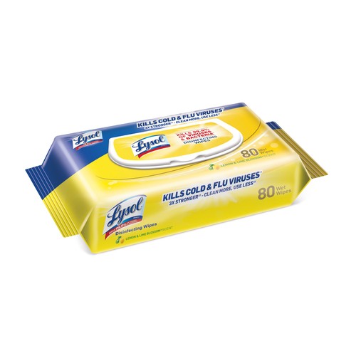 Lysol Lemon Lime Blossom Disinfect Wipes 80 Wipes