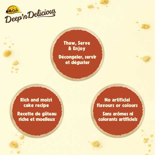 McCain Deep'n Delicious Frozen Cake Salted Caramel 510 g