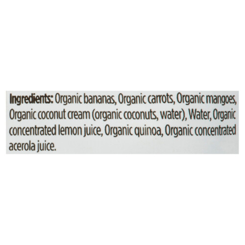 Love Child Organics Baby Food Banana, Carrot, Mango & Coconut 128 ml