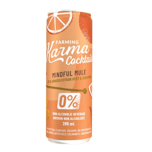 Farming Karma Cocktails 0% Alcohol Drink Mindful Mule 285 ml