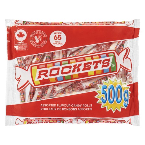 Rockets Candy Rolls Assorted Flavour 500 g