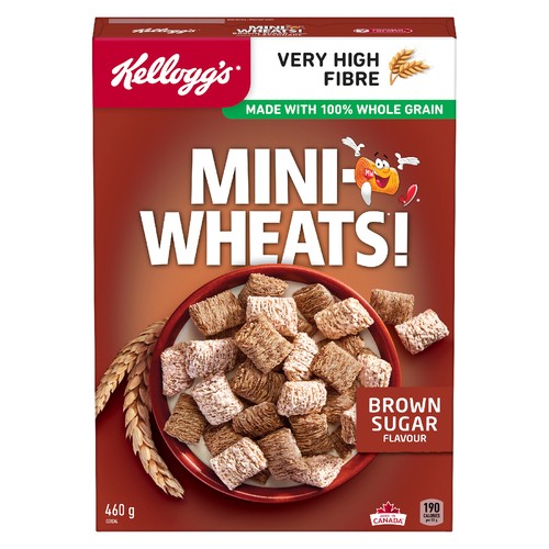 Kellogg's Mini Wheats Cereal Brown Sugar 460 g