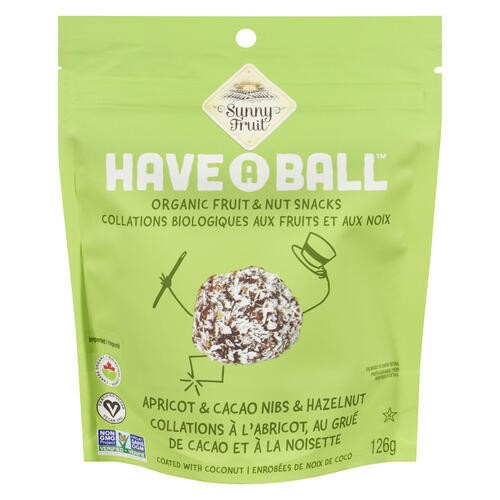 Sunny Fruit Have A Ball Organic Fruit & Nut Snacks Apricot & Hazelnut 126 g