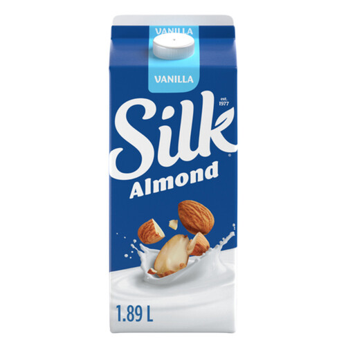 Silk Dairy-Free Almond Beverage Vanilla Flavour 1.89 L