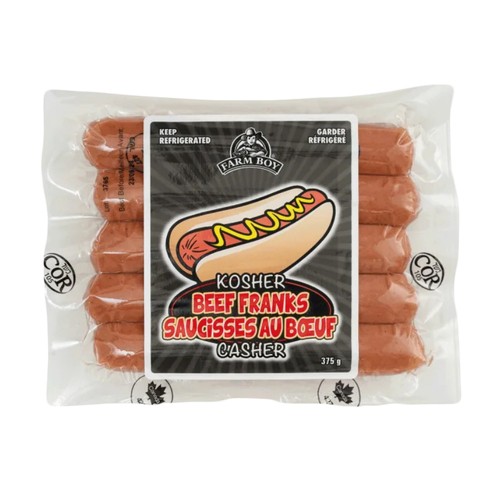 Farm Boy Kosher Frankfurters All Beef 375 g