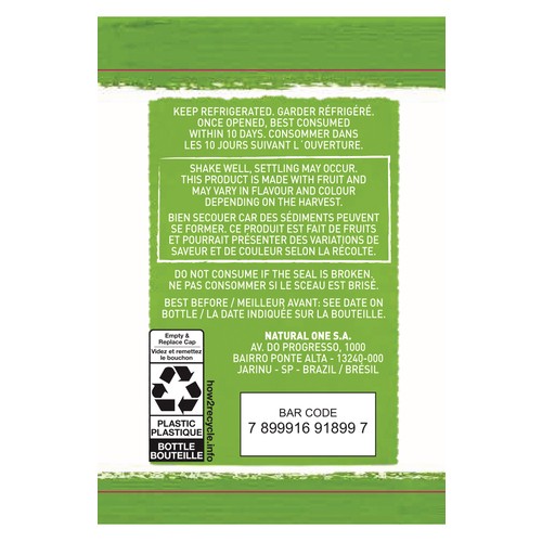 Natural One Juice Limeade 1.7 L (bottle)