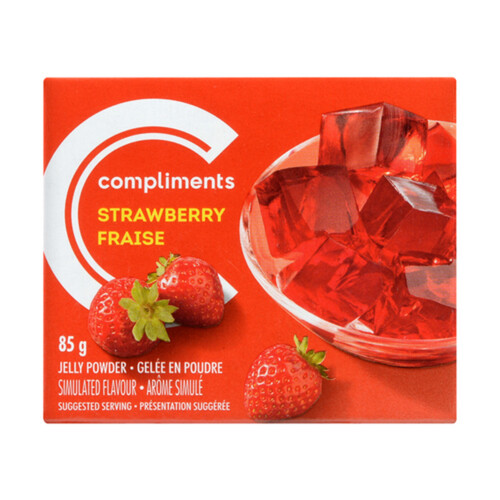 Compliments Jelly Powder Strawberry 85 g