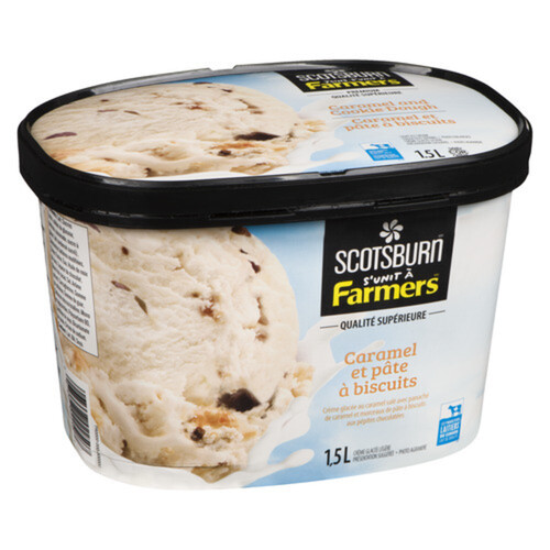 Scotsburn Joins Farmers Ice Cream Caramel & Cookie Dough 1.5 L