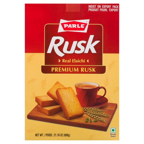 Parle G Premium Rusk  Cookies Elaichi Cardamom 600 g