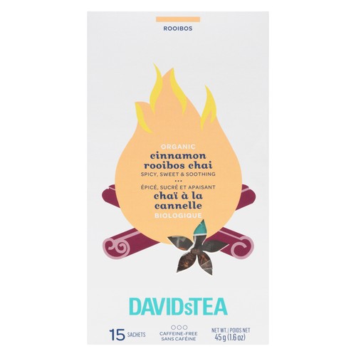 Davids Tea Organic Chai Cinnamon Rooibos 45 g
