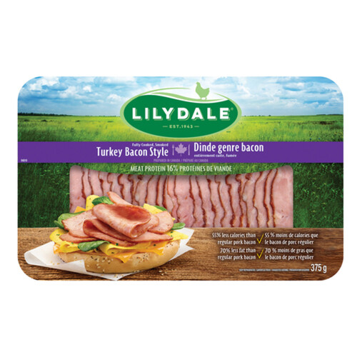 Lilydale Turkey Style Bacon Fully Cooked 375 g