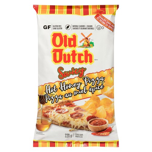Old Dutch Gluten-Free Potato Chips Swicy Hot Honey Pizza 220 g
