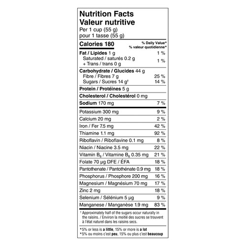 Kellogg's Original Cereal Raisin Bran 600 g