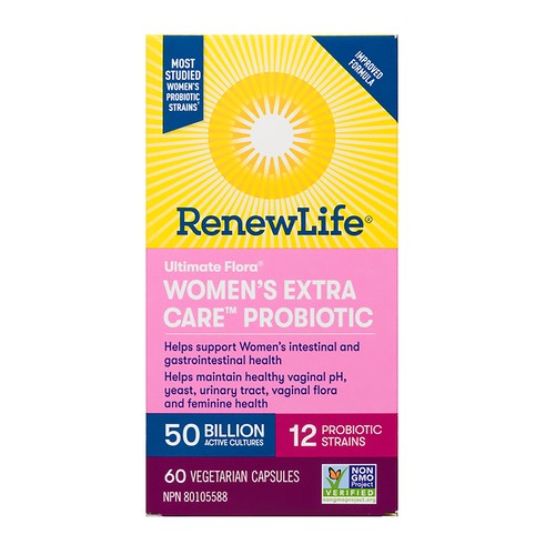 Renew Life Ultimate Flora Probiotic Women's Extra Care Vegetarian Capsules 60 Count