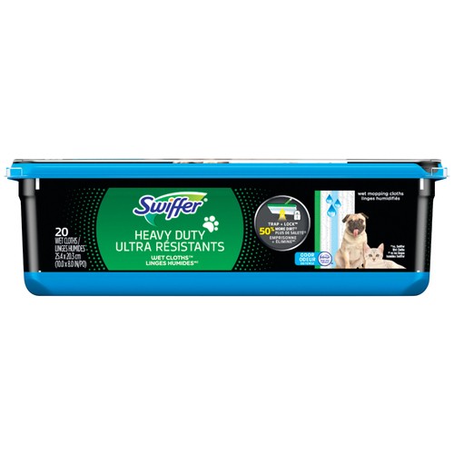 Swiffer Disposable Wet Cloths Pet Heavy Duty 20 Count