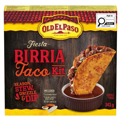 Old El Paso Taco Kit Fiesta Birria 343 g