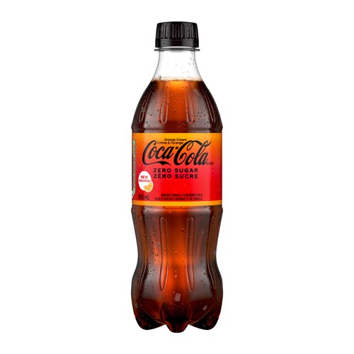 Coca Cola Zero Sugar Drink Orange Cream 500 ml (bottle)