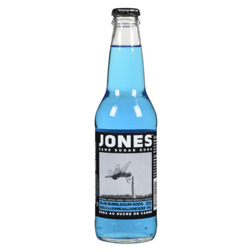 Jones Soda Blue Bubble Gum 355 ml (bottle)