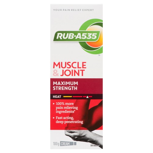 RUB A535 Max Strength Heating Cream Topical Analgesic 100 g