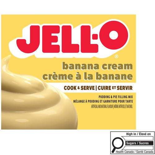 Jell-O Cooked Pudding And Pie Filling Banana Cream 135 g