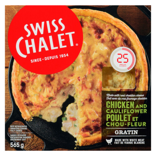 Swiss Chalet Prepared Chicken Cauliflower Gratin 565 g (frozen)