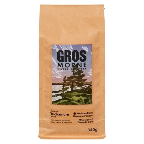 Gros Morne Coffee Roasters Whole Bean Tuckamore Blend Medium-Dark 340 g