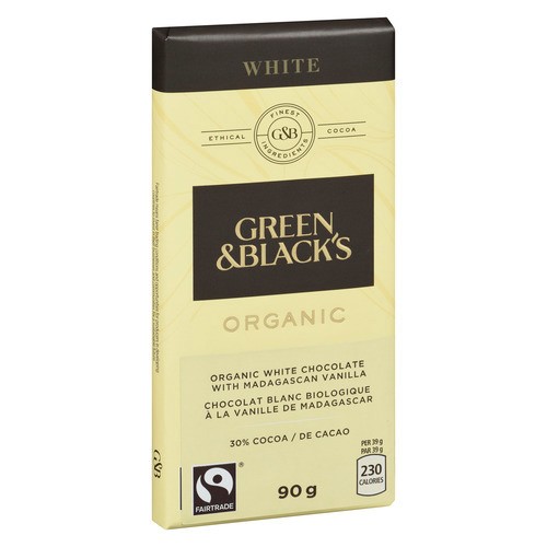Green & Blacks Organic White Chocolate Bar 90 g